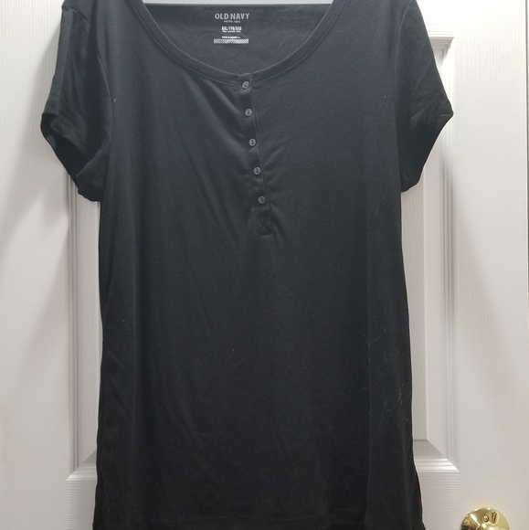 Old Navy Tops - Old Navy Black Henley Top XXL